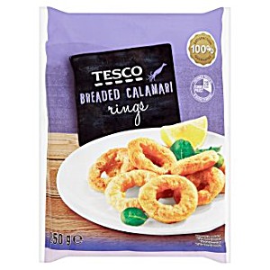 image of Tesco Breaded Calamari Rings 250 G