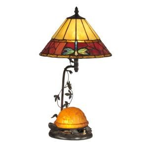 image of Radionic Hi Tech Tentelle 21.75 In. Bronze Hand Rolled Art Glass Table Lamp