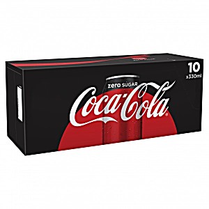 12 330ml cans coca-cola zero (coke zero) 12 can fridge pack (5449000131829)