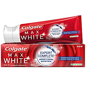 image of Colgate Max White Expert Complete Toothpaste, Mild Mint, 75 ML