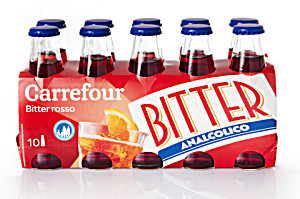 image of Carrefour Bitter Rosso 10 X 100 ML