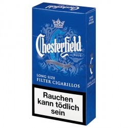 image of Chesterfield Blue Long Size Filter Cigarillos