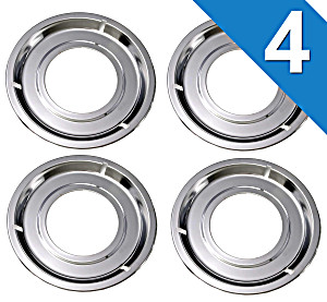 image of 36-3052-45-08 Frigidaire Oven Range Drip Pan Set (4 Pack)
