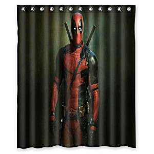image of Deyou Deadpool Shower Curtain Polyester Fabric Bathroom Shower Curtain Size 60X72 Inches