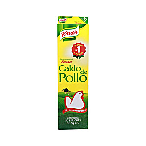 Knorr suiza pollo caja con 02 cubos 22g 50pk (7501005117180)
