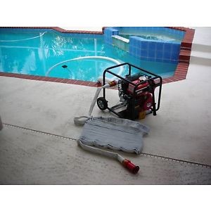 image of JJS Fire Supply Portable Home Wildfire Protection Pump and Hose System For Swimming Pool