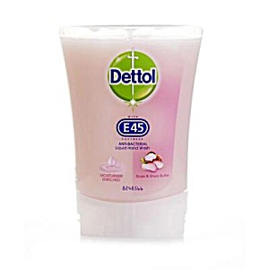 image of Dettol No-touch E45 Refill Hand Wash Rose and Shea Butter 250ML