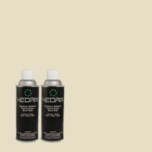 image of Hedrix 11 Oz. Match of MQ3-40 Varnished Ivory Semi-gloss Custom Spray Paint (2-pack)