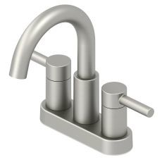 image of Jacuzzi Duncan Brushed Nickel PVD 2-handle 4-in Centerset Commercial Bathroom Faucet