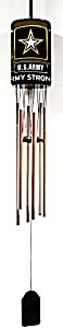 image of Us Army Metal Decorative Hanging Wind Chime 33 Inch Long