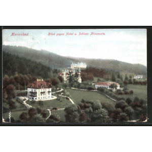 image of Ak Marienbad,Blick Gegen Hotel U. Schloss Miramonte 1908