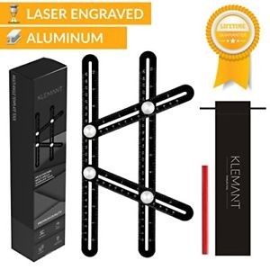 image of Universal Angularizer Ruler Angleizer Template Tool - Measure Any Angle - Alu.