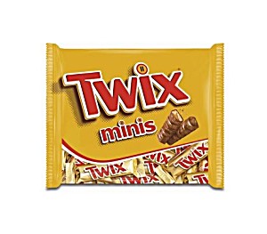 image of Twix Minis Cookies With Caramel Covered With Milk Chocolate 170 G