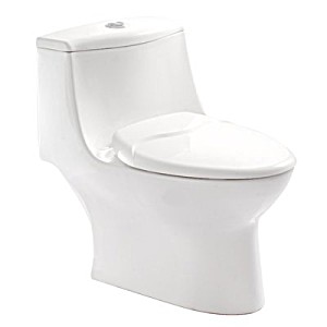 image of Pfister Vtp-e70w Kamato White Watersense Elongated Dual-flush Toilet