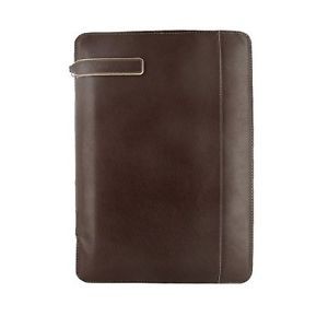 image of Filofax 231X320MM A4 Zipped Leather Holborn Folder - Brown