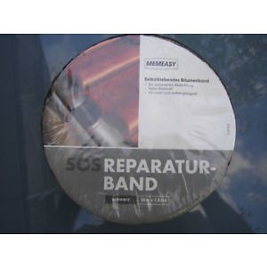 image of Memeasy Sos Reparaturband 10M X 7, 5CM Selbstklebendes Bitumenband Abdichtband