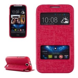 image of Au HTC Desire 310 Mobile Phone Cover Case Etui Magenta 0202M
