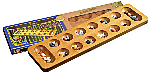 image of Philos 3255 - Kalaha, Bambus, Green Games, Steinchenspiel, Strategiespiel