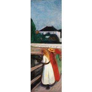 image of Edvard Munch - the Girls On the Pier Poster Art Print (62x21in) 102783