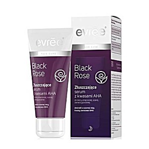 image of Evree Black Rose Złuszczające Serum Z Kwasami Aha Do Skry Zmęczonej, Szarej Oraz Zanieczyszczonej 75ML