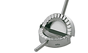 image of Kuchenprofi Ravioli Cornish Pasty Maker Mould and Cutter Stainless Steel Silver 12 CM Diameter