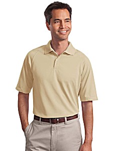 image of Port Authority Mens Flat Knit Collar Wicking Polo Shirt
