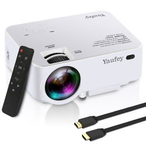 image of Yaufey 2200 Lumens Led Video Projector Multimedia Projector Home Smart Theater