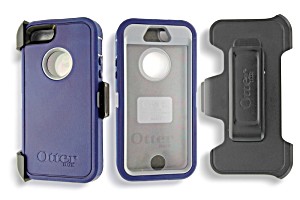 image of Otterbox Defender Case For Iphone Se 5S Blue Gray Cover Oem Original