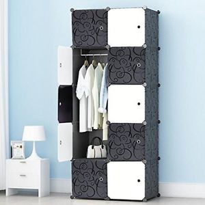 image of Premag Portable Wardrobe For Hanging Clothes, Combination Armoire, Modular Cabin