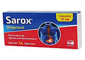 image of Sarox Cap. 20 MG. Caja C / 14