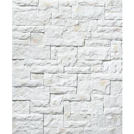 image of Litestone Flat Artik 8-SQ FT White With Little Orange Dots Faux Stone Veneer