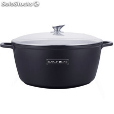 image of Casserole Profonde Avec Le Revtement En Marbre 40CM