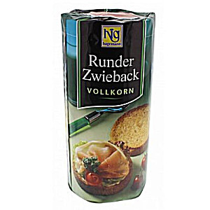 image of Hig Hagemann Runder Zwieback Vollkorn 100g (whole Grain Rusk 3.5oz)