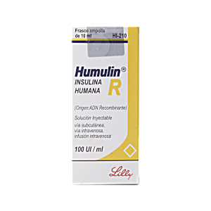 7501082208047 UPC Humulin R Frasco Ampolla x 10ML / 100ui / ML