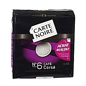 Upc 250g 36 Doses Cafe Moulu Carte Noire Corse