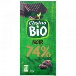 image of Chocolat Noir Dgustation Bio 74% Casino 100G