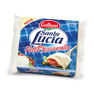 image of Galbani Santa Lucia Fette Alla Mozzarella 8 Fette 200 G