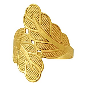 image of Anillo Hojas. Dorado