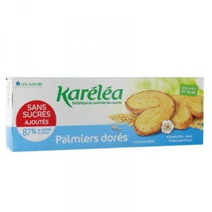 image of Karelea Biscuits Palmiers Dors Sans Sucres Ajouts 100G