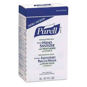 image of Purell 2237-04 Hand Sanitizer Refill, size 2000ML, PK 4 (per Box) Advanced W / Aloe