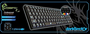image of Dragon War GK-002 Dark Sector Professional Gaming Keyboard Tastatur