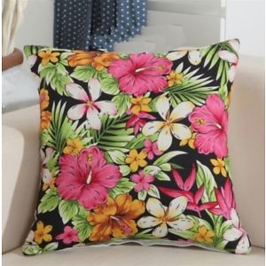 image of (11) - XHG Digital Printing Flowers Sofa Core Cotton Backing Cotton Pillow