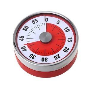image of (red) - MMRM Magnetic Mechanical Cooking Alarm Counter Clock Baking Reminder