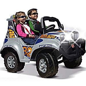 image of Feber Duży Jeep Samochód Na Akumulator 12V światła