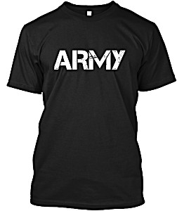 image of Army Hanes Tagless Tee T-shirt