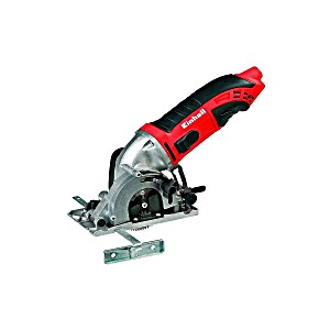 image of Einhell Tc-cs 860 Kit Mini-handkreissge 450 W, Schnitttiefe Maximal 23 Mm, Sgeblatt Durchmesser 10 Mm, Stufenlos Verstellbare Schnitttiefe, Aluminium-sgeschuh, Softgriff, 4330992