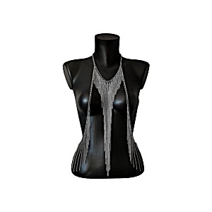 image of Body Chain Multicapa Tringulo Plata