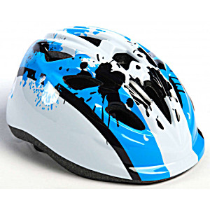 image of Volare Kinder Fietshelm - XS - Blauw Wit - 47-51 CM - Extra Klein Model (810)