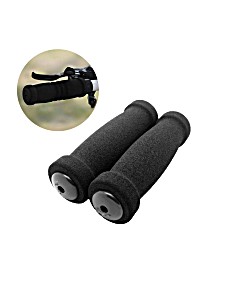 Manopole Bici Ergonomiche Antiscivolo - 2 Pezzi In Gomma Con Chiusura Alluminio Per MTB, BMX E Pieghibili
