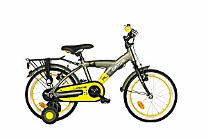image of Loekie Alligator Boys Bicycle 16 Inch Brake Hub - GR / Yellow